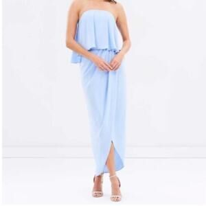 layla lace dress Layla Strapless Lace Hem Maxi Dress